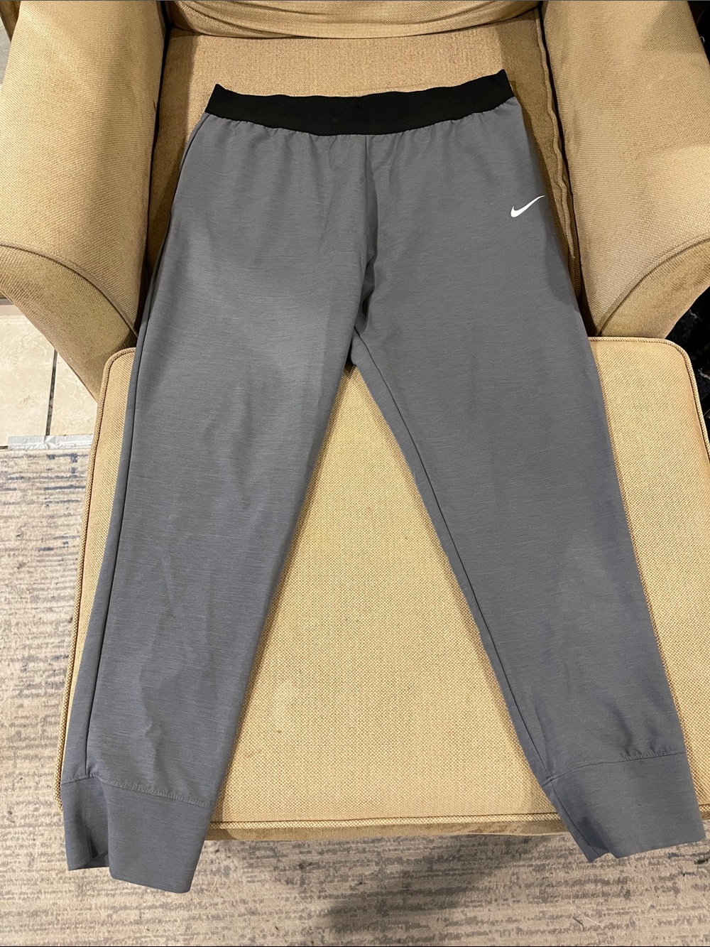 Nike Gray Jogger Pants with Black Waistband